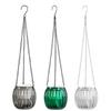 Hanging Self Watering Planter Plastic Resin Hanging Basket with Visible Water Level for Indoor Outdoor Plants