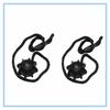 2 Set Hatchback Parcel Shelves Trunk Lid Back Shelf String Holding Strap Rope SmallBall For R20 MK5 VW Golf 6 GTI 1K6 863 447A