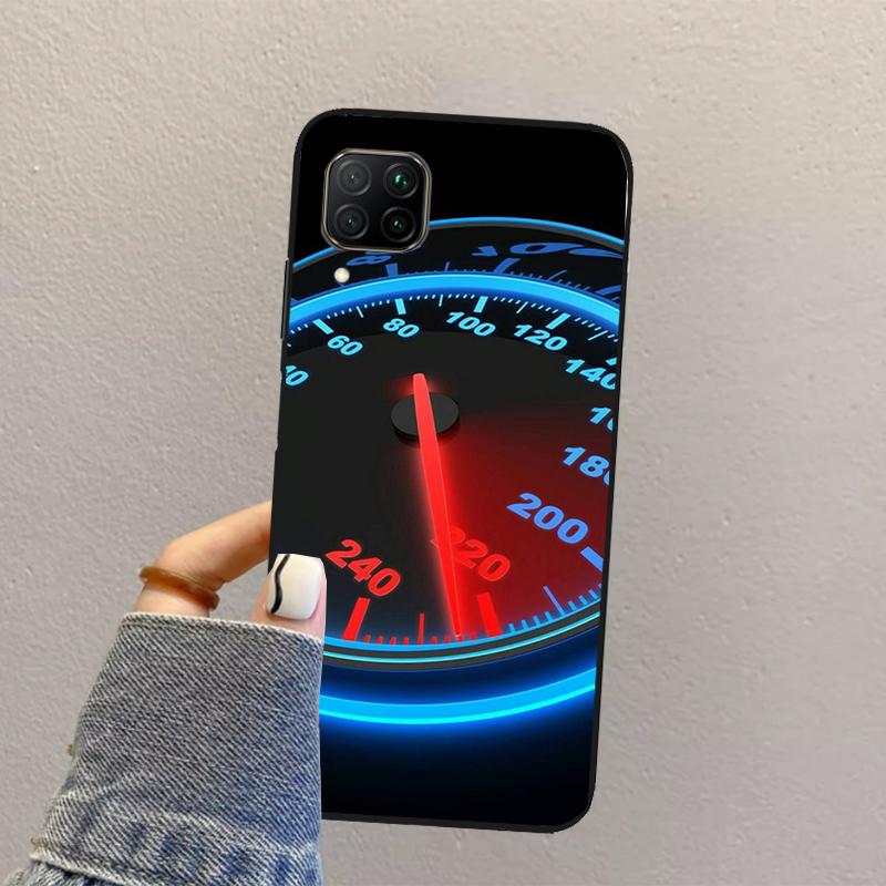 Cool Retro Speedometer For Huawei Nova Y70 Y90 Y60 Y73 Y72 Y61 Y91 12s 12i 11i 8i 9 10 SE P40 Lite P60 P30 Pro Case