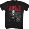 American Classics Scarface 1983 Crime Film Movie Dakkadakka Black 2-Sided Adult T-Shirt Tee