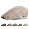 Весенне-осенний хлопковый берет, кепки газетчика для мужчин, британская винтажная кепка, плоская кепка, шляпы художников Гэтсби, шляпа водителя Ivy Hat Boina