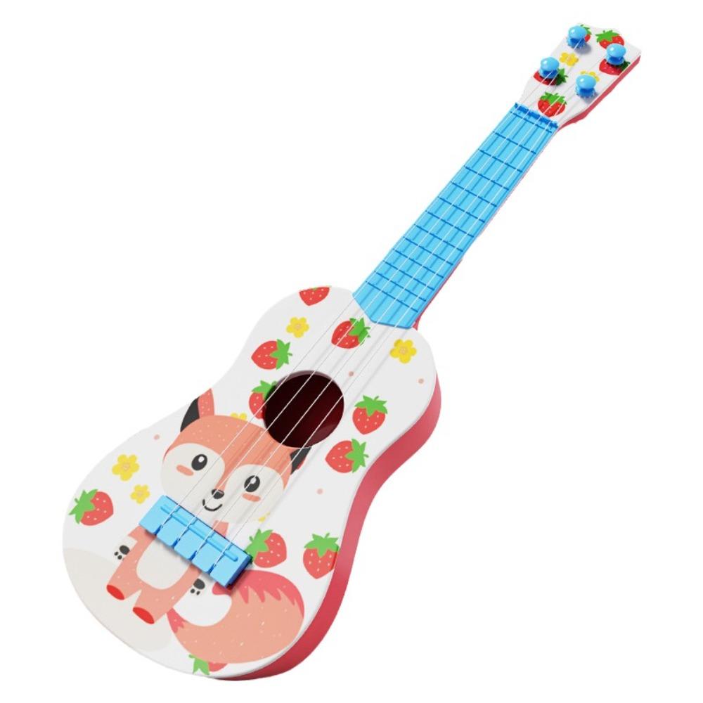 4 Strings Simulated Guitar Toy Educational Toy Musical Instrument  Play Activity
