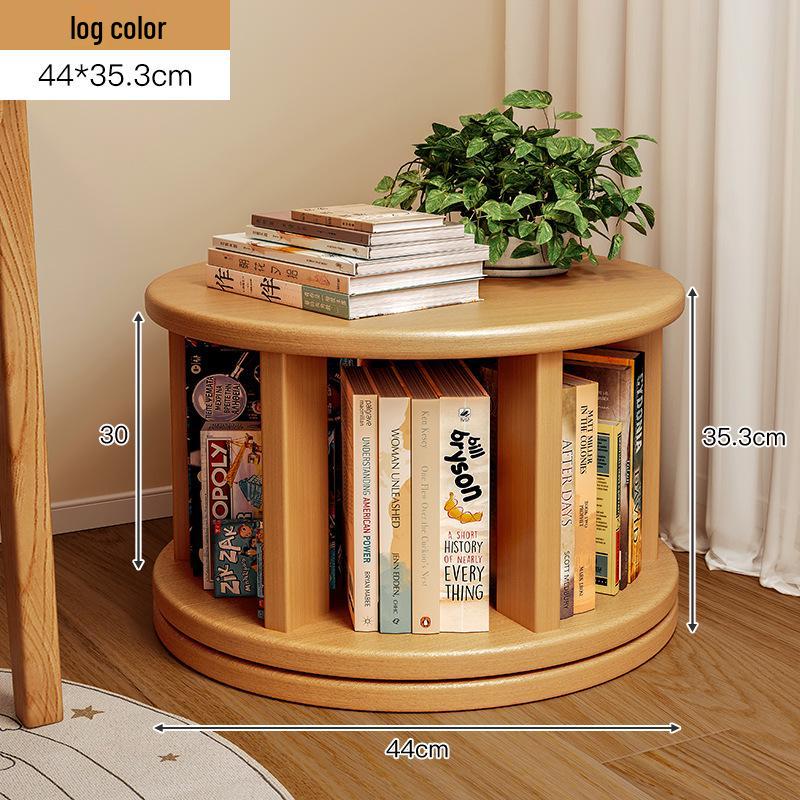 360° Вращающаяся книжная полка и стеллаж из массива дерева для детей, напольный и настенный, для угла и узких пространств.