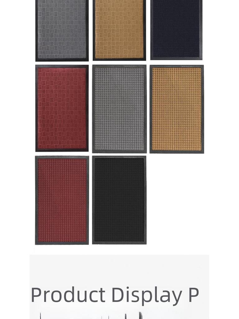 Полосатый полипропиленовый резиновый коврик для входа в дом - противоскользящий входной коврик для дома