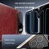 Гальванизированный кожаный чехол для телефона для iPhone 17 Pro Max: Защита от падений, Текстура кожи с восковым покрытием, Совместим с iPhone 16