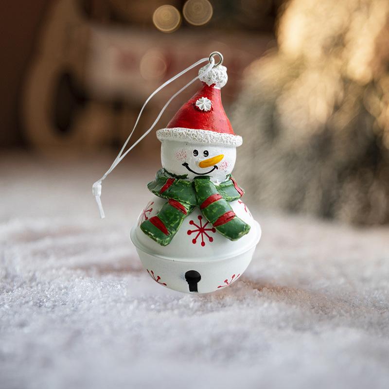 1 шт. креативный кулон-колокольчик, рождественский декор, украшение для дерева, украшение для вечеринки, настенное украшение из смолы