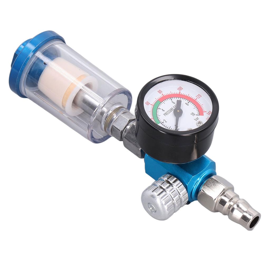 Spray Gun Air Regulator Iron Plastic Brass Pneumatic Tool Accessory for Paint Guns 14in