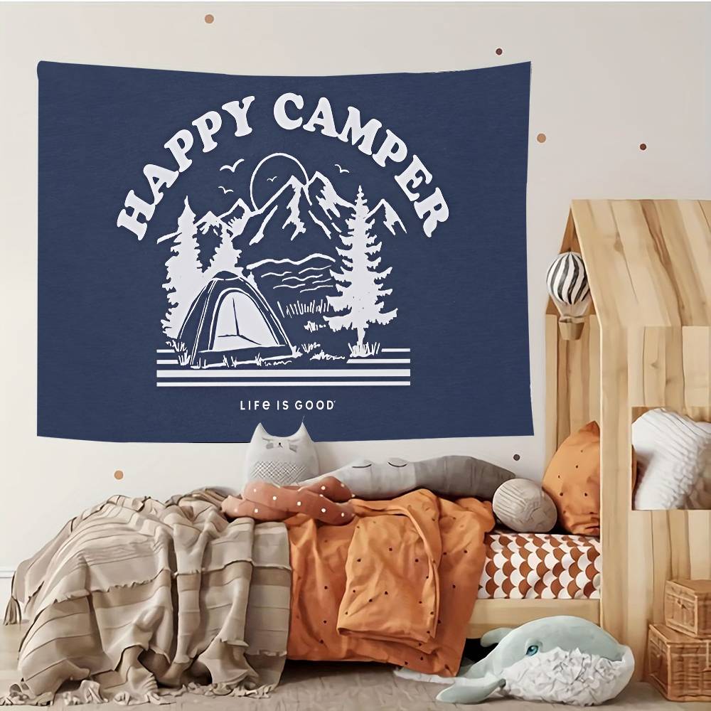 Счастливые CCampers Гобелен Индивидуальные Гобелены Различных Стилей Настенные Украшения Печать Фотографий Знаменитостей Настенные Украшения