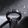 5 Mm 316l Stainless Steel Wedding Band Ring Numerals Black Cool Punk Rings For Men Women Fashion Jewelry