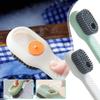 Soft Bristle Cleaning Brush,Press Type Automatic Liquid Adding Brush, Household Shoes Brush For Student
