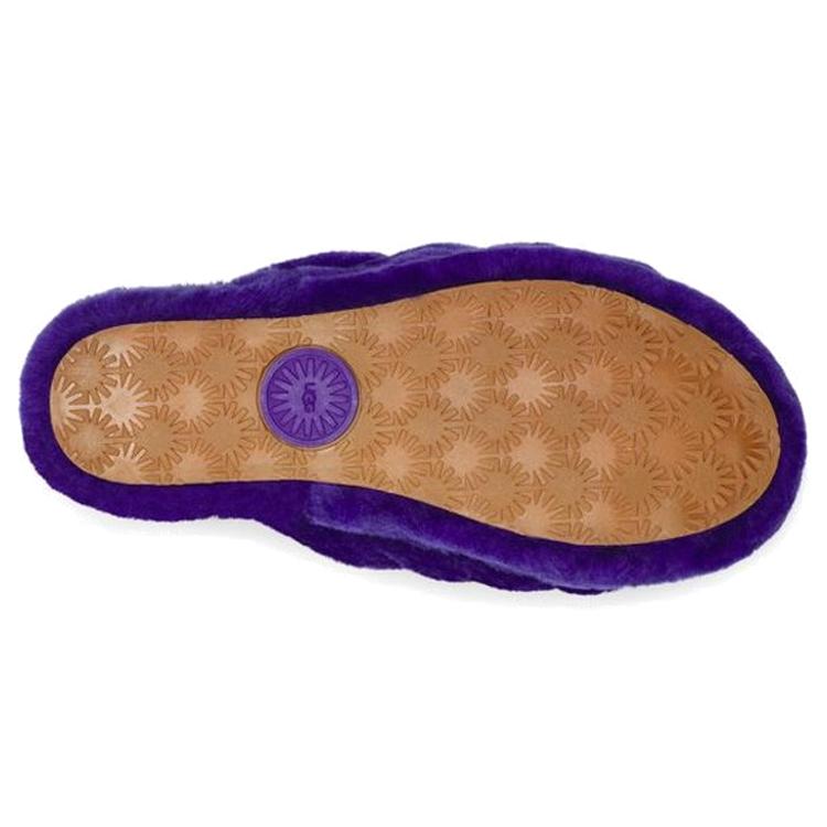 UGG Fluff Yeah Шлепанцы Минималистичные Толстая Подошва Фиолетовые Женские 1095119-VNGH