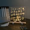 20*20 см прозрачная акриловая доска для записей сухого стирания со светодиодным освещением