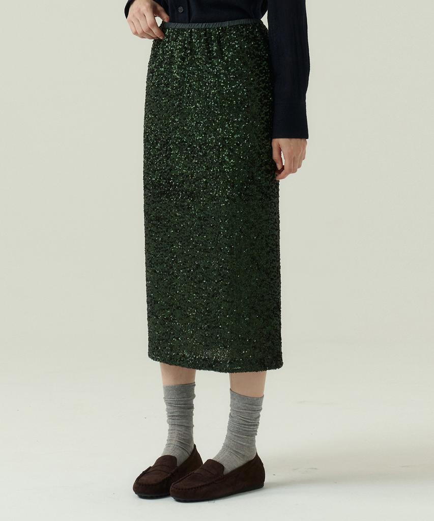 Boyeon 2.5Mm Beaded Skirt Party Green 0153