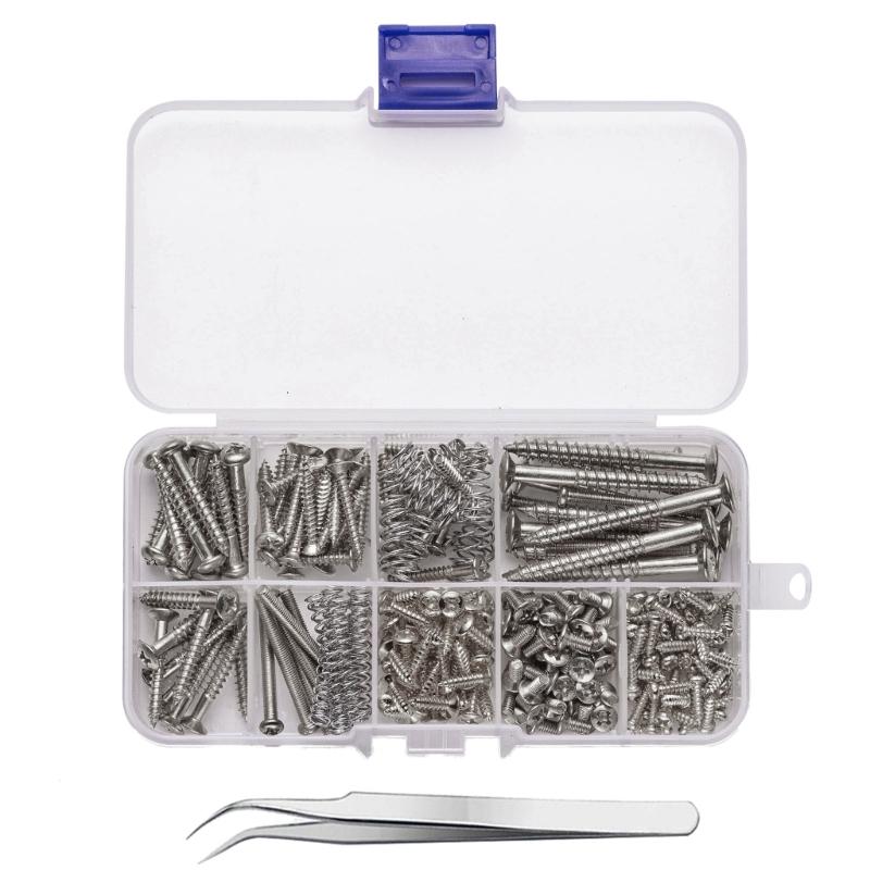 Guitar Parts Kits for Neck Plate Pickguard and Strap End Pins Guitar DIY Screws