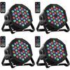 36 LED 3-in-1 RGB Stage Lights with Remote Control, Wash Light, LED Par Light, Disco Light, DMX512, High Brightness, Multi-Color Changing, Sound Activ