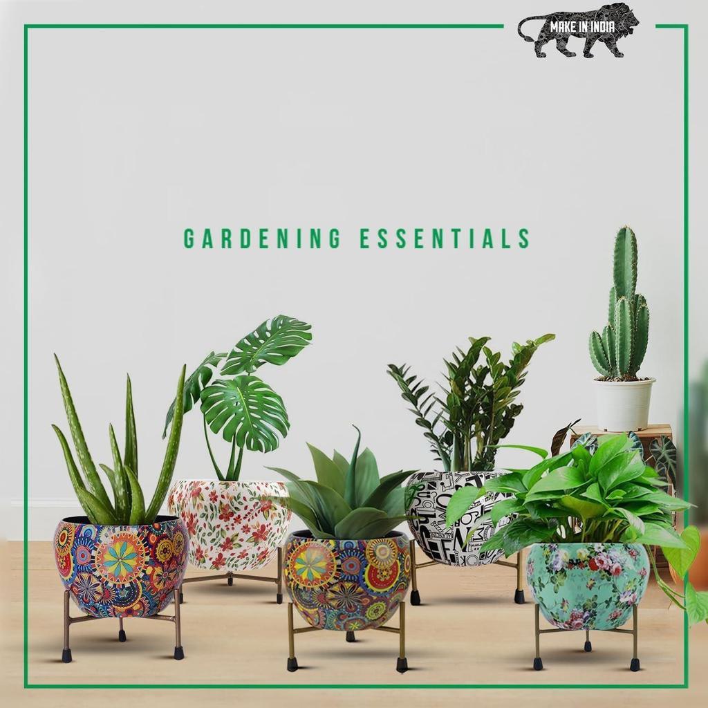 Metal Flower Vase Planter Pot - Pedal Paradise