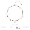 European American-style French Vintage Necklace Palm Fruit Bead Pendants Niche Long Featuring Natural Stones Perfect Chain