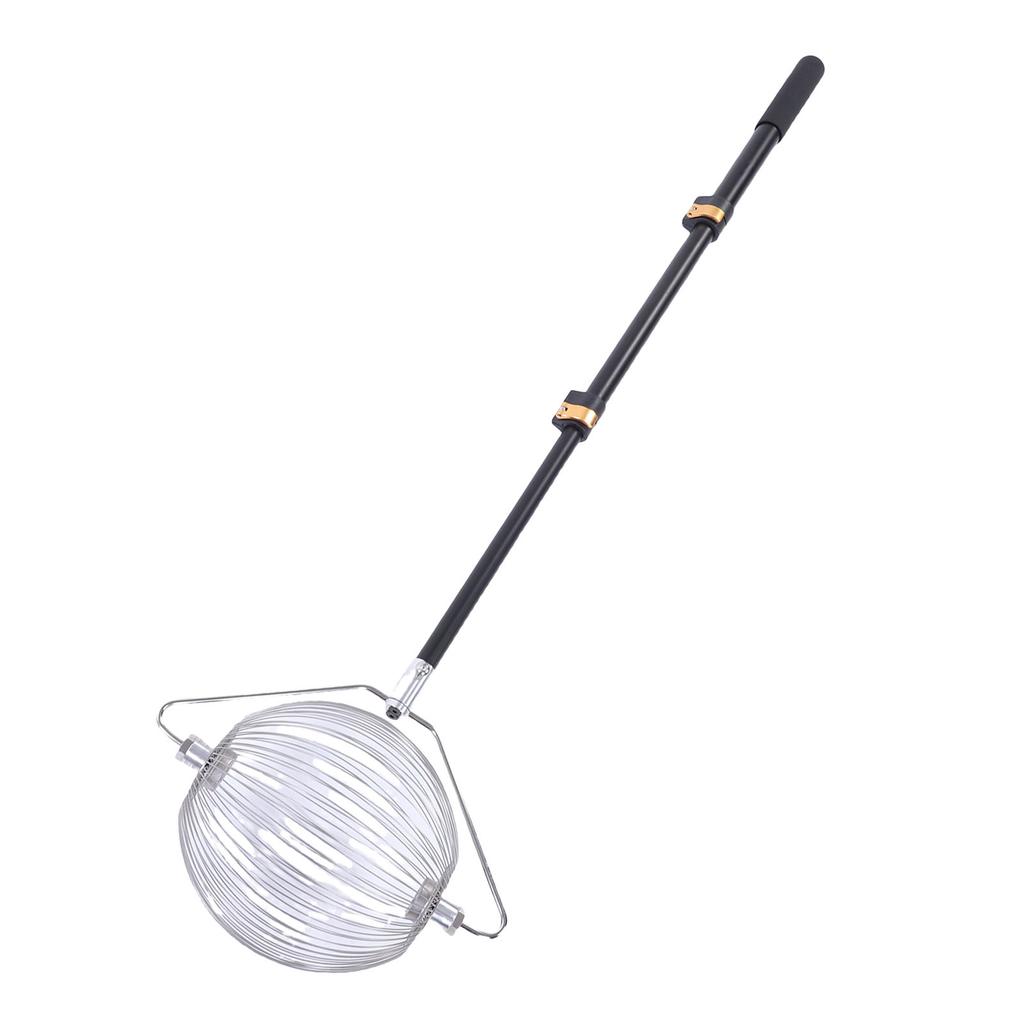 Nut Collector S Size Multi Purpose Rolling Picker with Telescopic Aluminium Alloy Pole for Tennis S Chestnuts