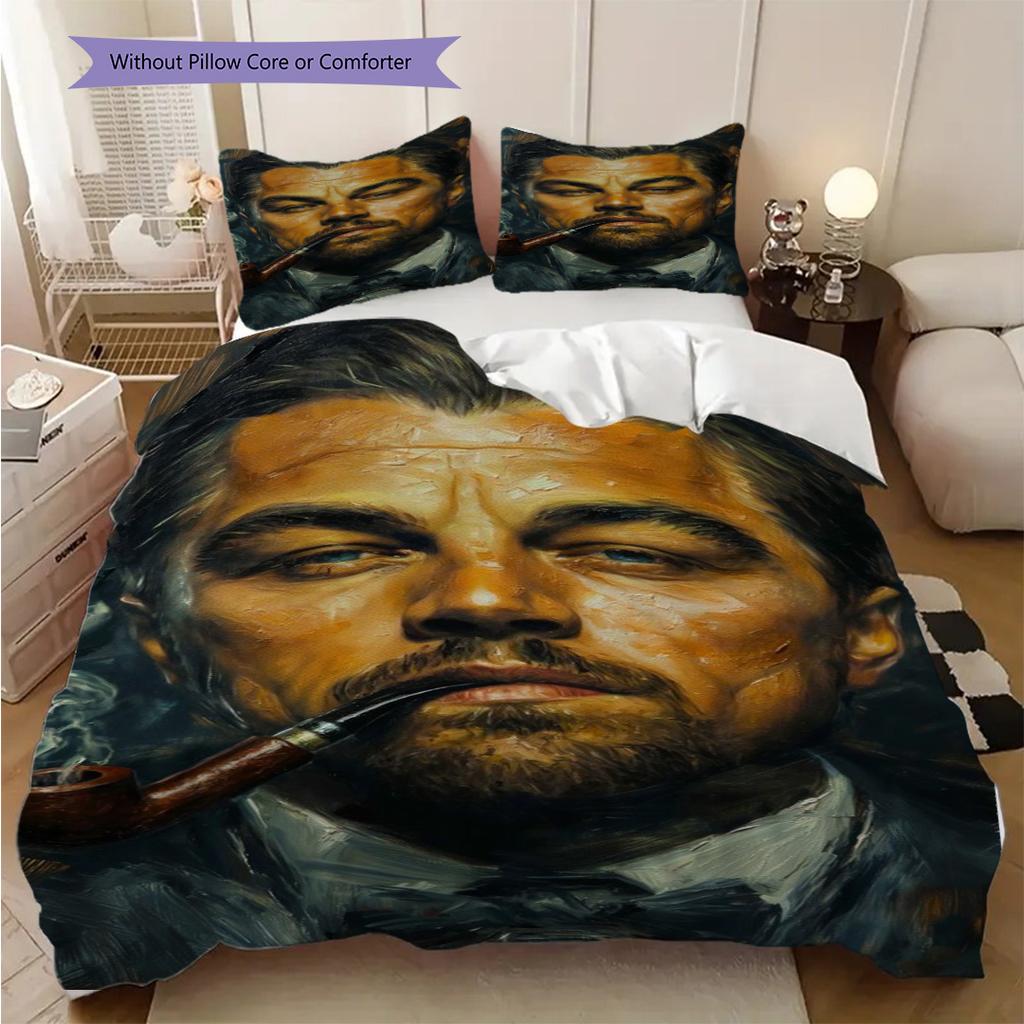 Collage Memories Visual Tribute Bedding (1 * duvet cover + 2 * pillowcase, without core) 2D Flat Christmas birthday gift Soft and comfortable