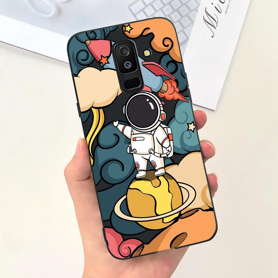 Для Samsung Galaxy A6 Plus 2018 Чехол A605 SM-A605F Чехол для телефона Милый Астронавт Мягкий Силикон Funda Для Samsung A6 2018 A600F Capa