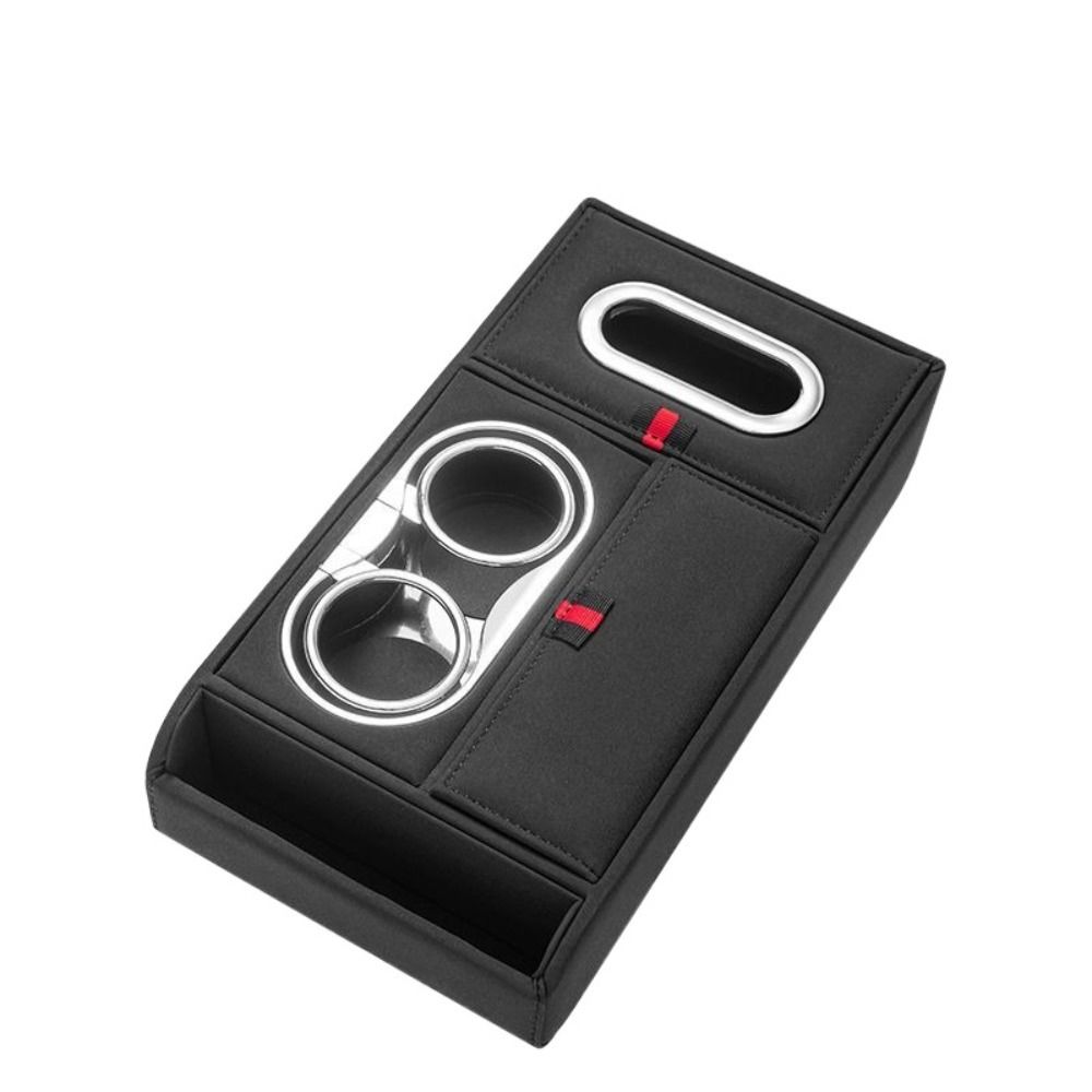 PU Leather Car Armrest Cushion Arm Rest Height Pad Phone Storage Box Car Interior Tissue Box Auto