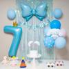 Yeonji Market Cinnamoroll Sanrio Birthday Balloon Party Set, Blue Full Set (Blue Number 7)