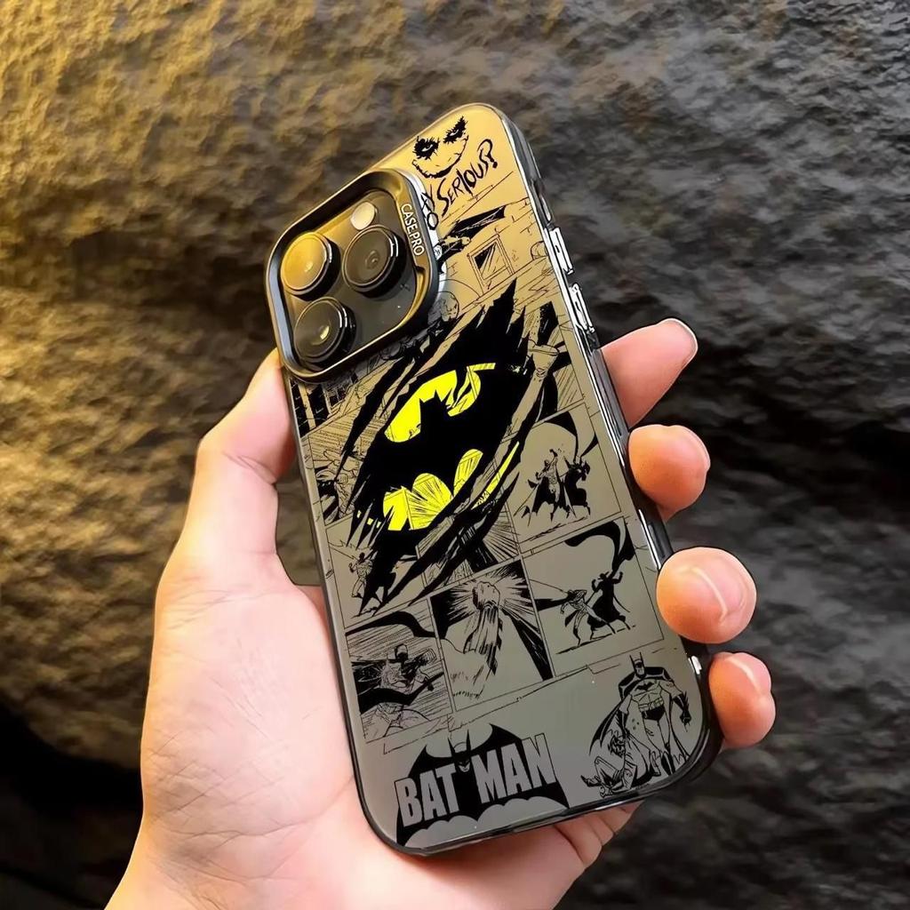 Superman Spider-Man Apple 16 mobile phone case iPhone15 color silver 15Plus anti-drop 12promax personality 11 tide