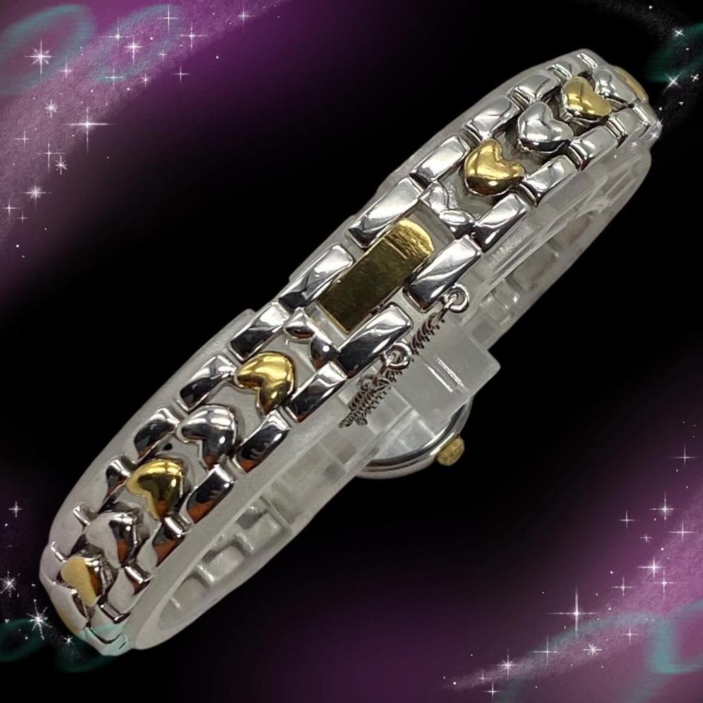 [USED] Seiko Tissé Women's Watch, Heart Pattern, Waterproof, Quartz Movement, Working Condition