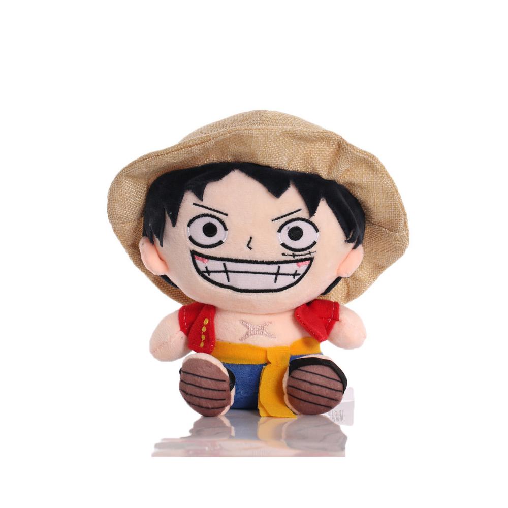 Аниме *Горячие 25см Плюшевые игрушки One Piece Мультяшная фигурка Луффи Чоппер Эйс Ророноа Зоро Милая набивная кукла Рождество День рождения