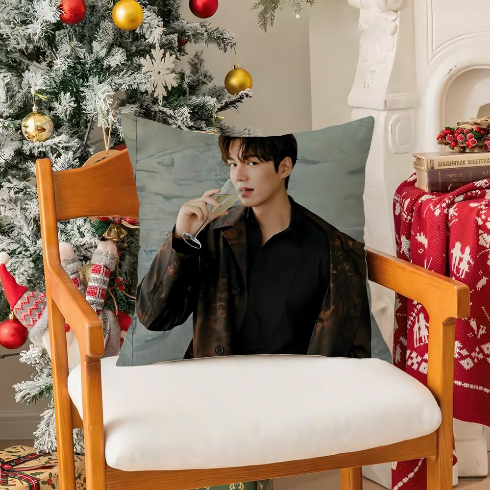 Красивая Звезда LLee Minho Популярная Наволочка Шелковистый Короткий Плюш С Невидимой Молнией Пылезащитная Наволочка для Диванной Подушки