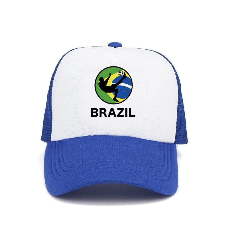 Men Women Football Brazil Team Snapback Cap 2018 Brazil Fan Soccer Sports Cap Yellow Green Brazil National Parrot Flag Hat YY456