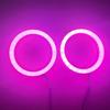 1pair Eyes Angel Cob 930v With Cover Halo Rings Cotton Lights For Led Car Motorcycle Headlights Fog Lamps 60 70 80 90 100 120mm