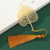 JINGRUIXIANG Набор закладок в китайском стиле из латуни в виде листа