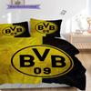 Боруссия Дортмунд Логотип Узор Комплект Постельного Белья Одеяло Пододеяльник Наволочка Домашний Декор Подарок на День Рождения (1 пододеяльник + 2 наволочки, без наполнителя)