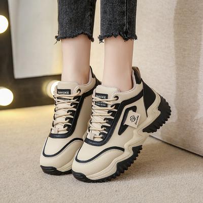 2024 Женская обувь на платформе, увеличивающая рост, массивные кроссовки, высококачественная женская вулканизированная обувь, кроссовки, повседневные женские кроссовки