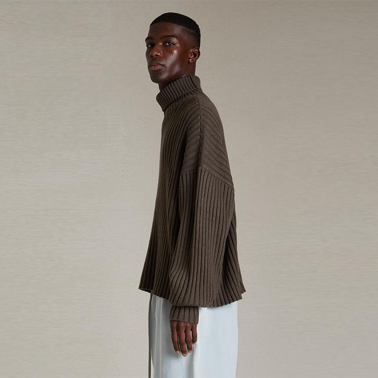 Fear of God Essentials Водолазка Чернильные Мужские Топы Черный 192SP244590F