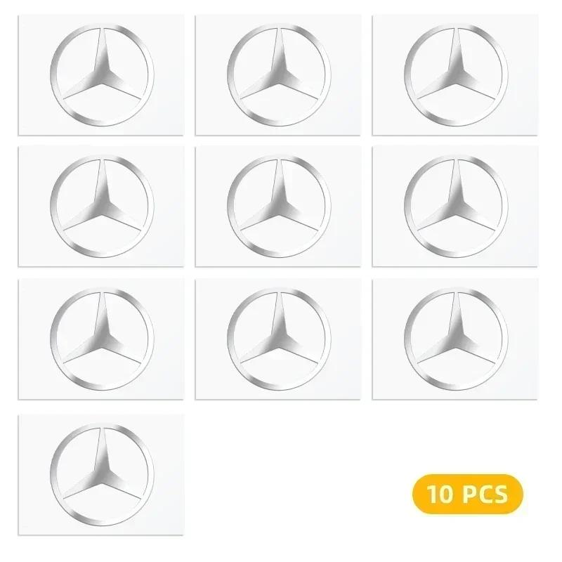 3D Metal Car Emblem Logo Decorative Stickers Badge Decal Interior Styling For Mercedes Benz W211 W204 W210 CLA GLA Accessories