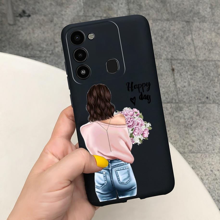 Силиконовый чехол с рисунком сердца для пары для Tecno Spark 8C Чехол Spark8 8 C KG5k KG5j Расписной мягкий ТПУ чехол для телефона для Tecno Spark 8 Pro Чехол