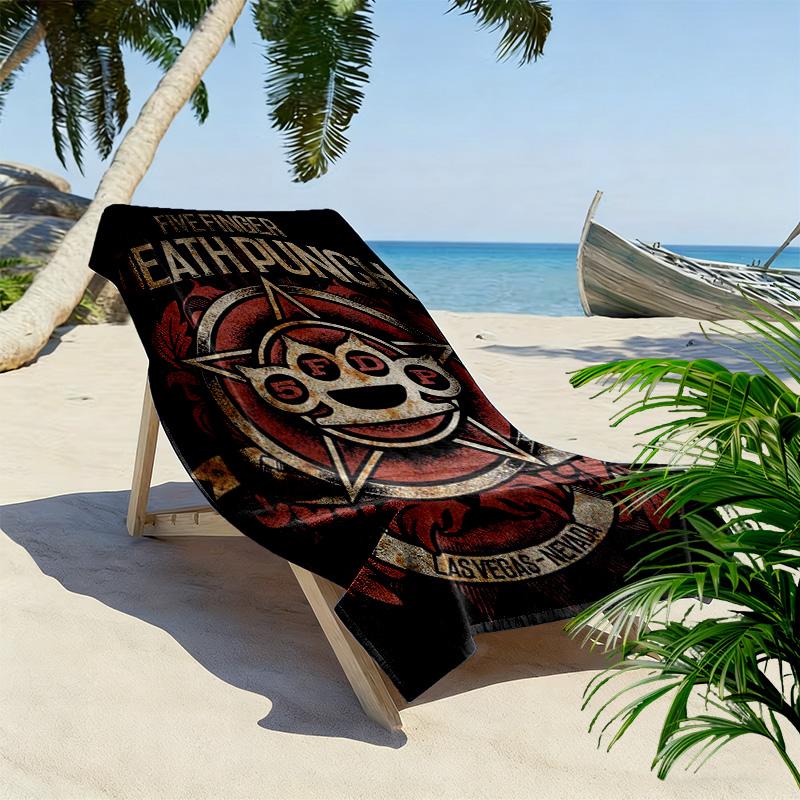 Death Punch Spirit 2D Flat Print Beach Towel, Large Soft Quick Dry Towel for Beach Camping SwimmingZSTJ0915132