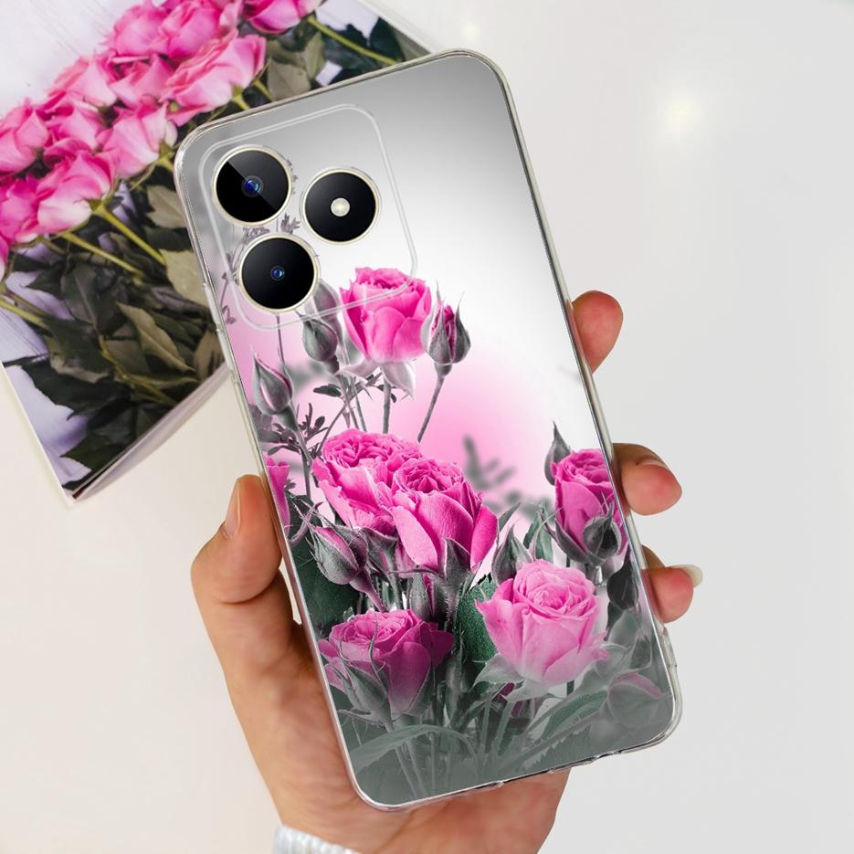 Чехол для Realme Note 50 RMX3834 Милый Кот Расписной Чехол Мягкий Силиконовый Чехол для Телефона Для Realme Note 50 Note50 Задняя Крышка 6.74'' Сумки