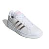 Adidas Neo Grand Court Base Нескользящие Низкие Кеды для Скейтбординга Женские Кроссовки Белый Серебристый Розовый EG5949