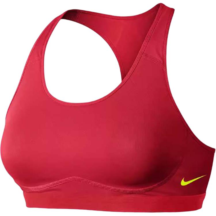 Nike Беспроводной бег Йога Пот-Впитывающий дышащий спортивный бюстгальтер Женское нижнее белье Красный 620280-661