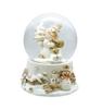 Livelight Snow Globe 45mm White Sheen Snowman Gift Snow Globe Market Tokyo Candle