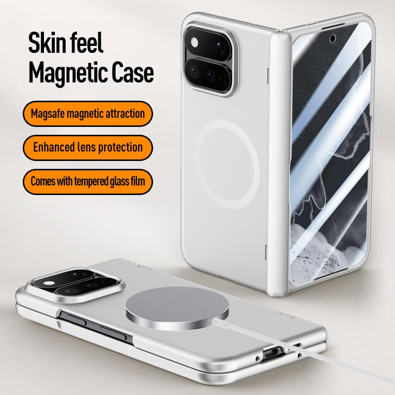 Matte Skin-Friendly Case For Google Pixel 11 Pro Fold Magnetic Folding Hinge All Inclusive Shockproof Case Cover