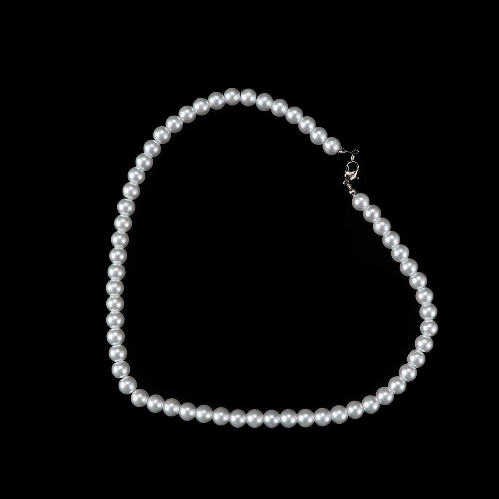 Fashion Strand White Oblate Necklace Pearl Freshwater 7-8mm