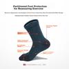 TFO Competition-Grade Outdoor Five-Toe Socks, Moisture-Wicking Breathable Running Socks, Separate-Toe Hiking Socks 2202497, Men's Dark Green