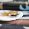 Серебряное кольцо с натуральным сапфиром, фианитами, вес изделия 2,36 гр (2202677)