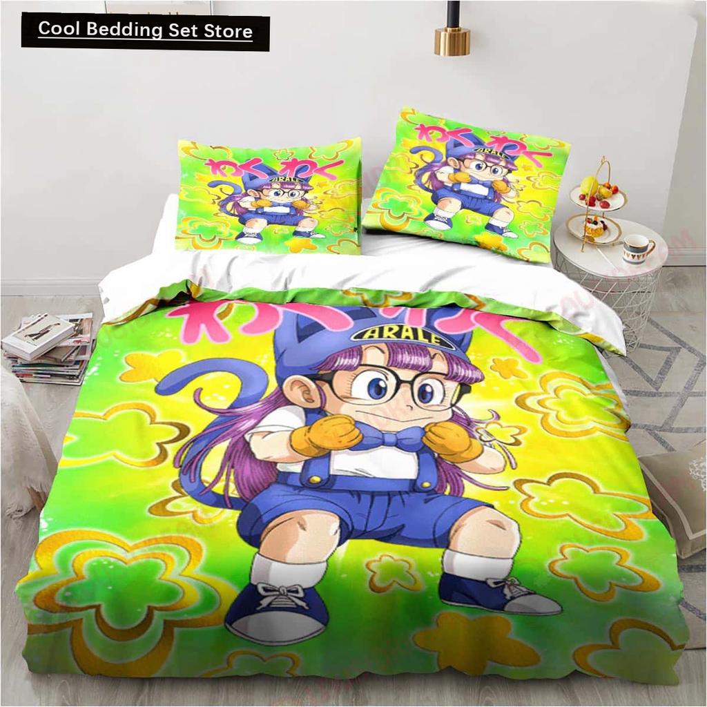 3D Мультяшный DR S-Slump Арале 2/3шт. Постельное белье Простыня Кинг Полуторный Двуспальный Детский Постельный Комплект Микрофибра или Полиэстер Комплекты Пододеяльников