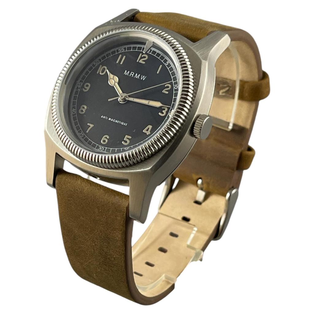 Военные часы Majetek big Turtle 3hands Majetek Big Turtle 3hands Коричневый ремешок из натуральной кожи Crazy Horse [MRMW] Мужские