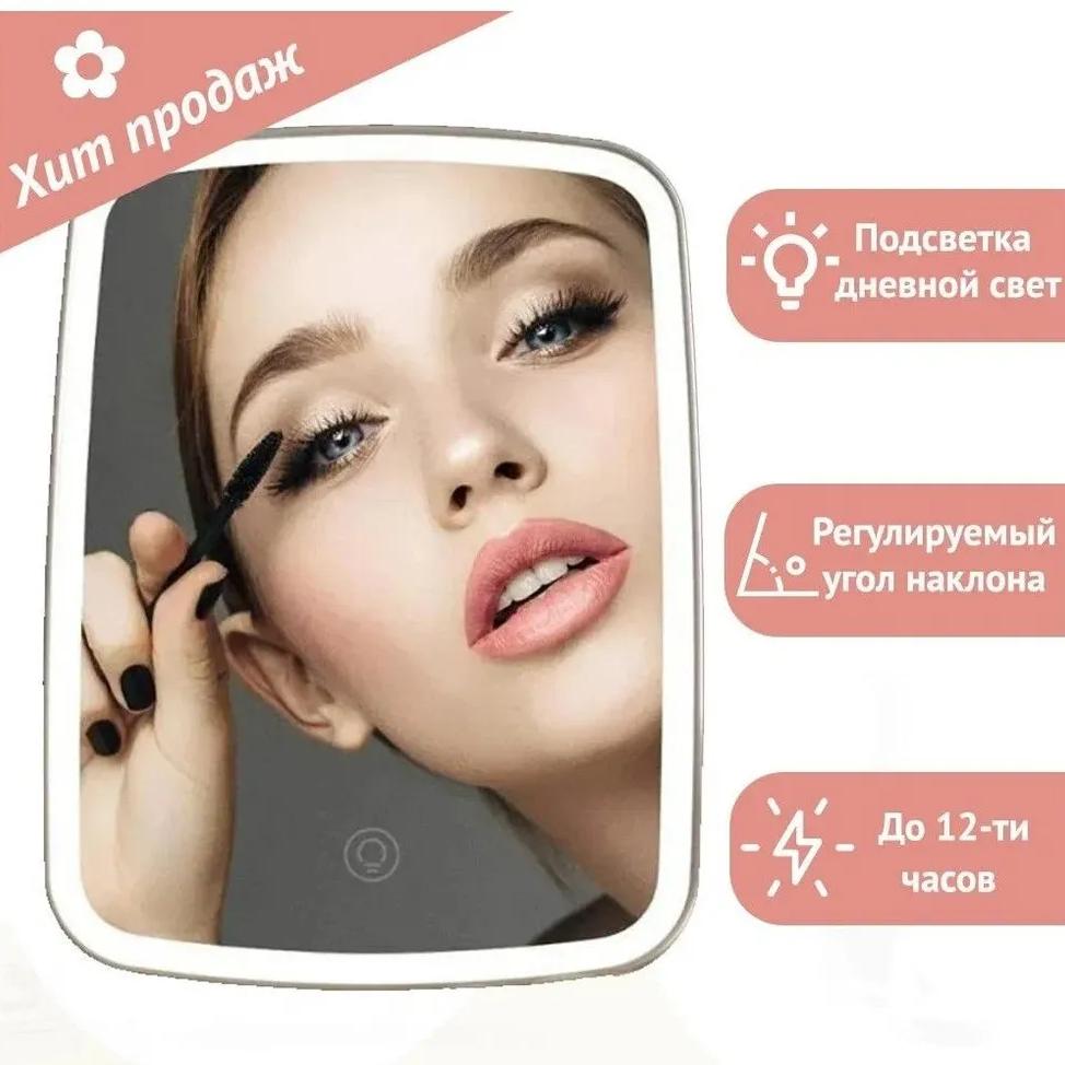 Xiaomi Зеркало туалетный столик с подсветкой Prime Premium Store R77 белый